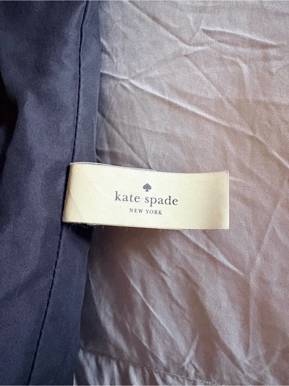 kate spade Black Quilted Nylon Tote with Gold Logo Accent